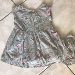 *LAST CALL* GAP gray floral print dress